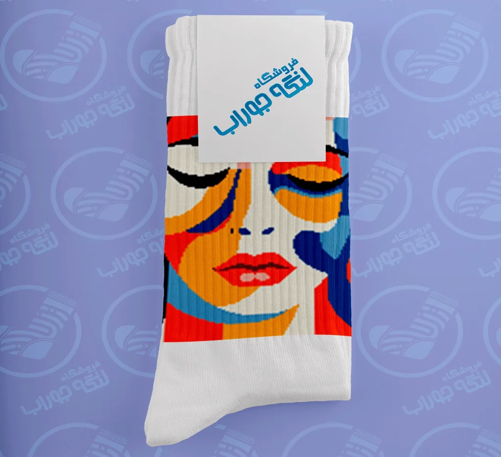 طراحی جوراب کوبیسم